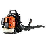 ZUN 2-Stroke Commercial Backpack Leaf Blower Gas Powered Grass Lawn Blowing Machine, Orange 84566815