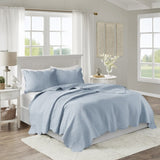 King/Cal King 3 Piece Reversible Scalloped Edge Quilt Set B035129070