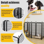 ZUN Dog Playpen 8 Panels 40" Height Heavy Duty Dog Fence Puppy Pen for Large Medium Small Dogs Indoor W368P233995