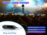 Wireless Handheld Microphone, 164FT 2.4GHz Transmission, Cardioid Noise Reduction, Plug and Play 37266757