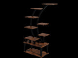 Plant Stand indoor 9-Tiered , 63.6" Tall Plant Stand with 5 Grow Lights, Adjustable Lighting Modes 12507409