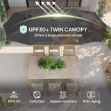 Outdoor beach umbrella/Double-Sided Sun Umbrella 12836778