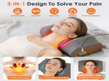3 in 1 Massager Pillow with Vibration, Air Compression & Heat Therapy, Ergonomic Memory Foam 20140946