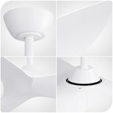 38 Inch Ceiling Fan Without Light, Modern Indoor Outdoor Ceiling Fans with DC Motor Remote Control W882P164174