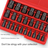 25 Piece Steel Durable Screw Extractor Kit, Easy To Remove Damaged Bolts and Screws - Extractor 83609363