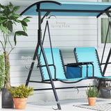 ZUN 2-Seat Patio Swing Chair （ Prohibited by WalMart ） 20239315