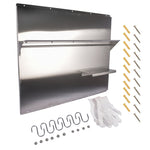 ZUN Range with Shelf 36 x 29.5 Inch Range Hood Wall Shield for Range Hood Stainless 11520696