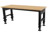 48 "Adjustable Workbench with Power Outlet, Heavy Duty Load Capacity Hardwood Workbench Suitable for W1239P179960