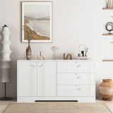 Sideboard Buffet Cabinet with Storage, Modern Kitchen Buffet Storage Cabinet with Drawer and Doors, W1321P289095