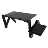 ZUN 48 x 26cm Portable Home Use Assembled Folding Table Black 20797798