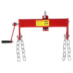 ZUN Heavy Duty Steel 2 Ton / 4000lbs Engine Hoist Load Leveler Shop Crane Cherry Picker with 2 Chains 04895571