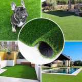 Artificial Grass Turf -5ft x 10ft 0.8"Indoor/Outdoor Synthetic Fake Grass,with rubber 98547044