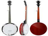 Full Size 5 String Right Handed Banjos Set with Closed Solid Sapele Back & Mahogany Neck and 27013986