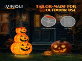 5ft Halloween Collapsible Pumpkin Decorations 100 LED Lights 42040861