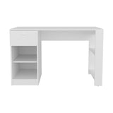 120-Home 47" Wide One Drawer Desk , Four Shelves, Writting Desk, Gamer Desk, Home Office, Living B200P253740