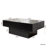 Coffee Table with Sliding Tabletop, Center Table with Hidden Storage Compartment, Extendable Table W331P270515