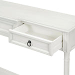 ZUN Console Table Sofa Table with Drawers for Entryway with Projecting Drawers and Long Shelf 55282093