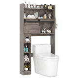 Toilet Storage Cabinet Gray 94608854
