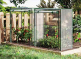 White Portable Mini Greenhouse 39"x20"x59" Tool-Free Assembly PE Grid Cover Grow Tent for Balcony 11199391