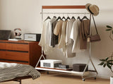 Leon clothes hanger antique American clothes and hat rack retro home portable stainless steel W3318P308509