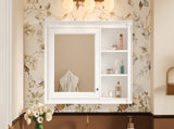 36'' x 28'' Medicine Cabinet, Wall Mounted Bathroom Storage Cabinet, Modern Bathroom Wall Cabinet N710P322791K
