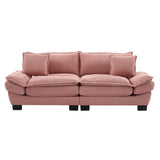 Corduroy Sofa Sleeper Couch Loveseat Sofa with Pillows Comfy Upholstered Deep Seat Sofa for W676P227339