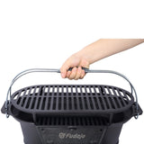 Oval Cast Iron Grill Outdoor, Portable Charcoal Grill and Tabletop Cast Iron Skillet - 100% Cast 43977316