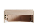 24" MURI White Oak Woodgrain Plywood Cabinet with Double Doors, NO Basin and Top, NO Faucet and Sink W2615P479144