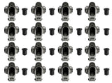 SBC 350 1.60 Ratio 3/8" Self-Aligning Stainless Steel Roller Rocker Arms Nuts 58689010