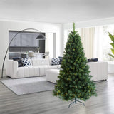 ZUN Pre-lit Christmas Tree 6ft Artificial Hinged Xmas Tree with Foldable Stand 88127281