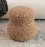 WKJ1Y Light camel snowman stool, seat body width 14.56in round belly, playful and lovely, suitable W2085P166459