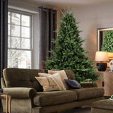 ZUN 9FT Christmas Tree Simulate Nature Advanced Materials Premium Hinged Spruce Artificial Douglas Firs W1773P203597