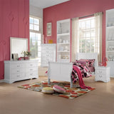 1pc Classic White Finish 2-Drawers Nightstand Louis Phillipe Style Bedroom Furniture B2741P323122