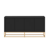 ZUN U_Style Light Luxury Designed Cabinet with Unique Support Legs and Adjustable Shelves, Suitable for WF321486AAB