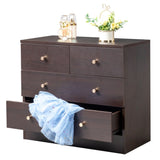 Modern Simple 4-Drawer Dresser Nightstand Brown 06903380