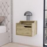 Florence Floating Nightstand with Drawer and Dual-Shelf Display B128P148915