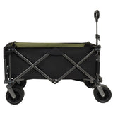 Collapsible Folding Wagon 300L,49" Extra Long Collapsible Wagon with Tailgate, All-Terrain 7"x 4" W321P297098