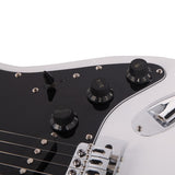 ST Stylish Electric Guitar with Black Pickguard White 27265449