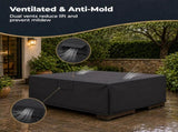 Rectangle Patio Furniture Cover 600D Waterproof Outdoor Dining Table and Chair Cover Anti-UV Outside 62411375