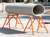 Pipe Stand with Roller Head, 2500 LBS Load Capacity, Fits 2-36 Inch Pipes 16715410