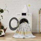 6 Piece Cotton Percale Quilt Set with Throw Pillows Yellow King/Cal King B035129027