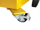30 Gallon Gas Caddy Tank Storage Drum Gasoline Diesel Fuel Transfer with universal wheel Bright 68069886