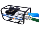 Trash Pump 3 inch, 209cc 7HP 4 stroke OHV ENGINE, Gas Powered Full Trash Water Pump 50 ft Discharge W465134909