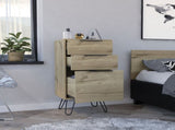 Meriden 3-Drawer Rectangle Dresser Light Oak B06280249