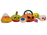 8FT Long Halloween Inflatables Pumpkins Eyeball Candy Outdoor Decorations, Blow Up Yard Decoration 79694696