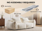 Giant Bean Bag Couch for Adults, Ultra Soft Fluffy Loveseat Bean Bag Sofa, Oversized Chase Lounge 23011521