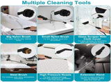 Multi-Surface Steam Cleaning Machine 6 Steam Output Settings Complete Accessory Kit Nylon Steel 72469612