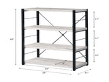 Jurgen Antique White & Black Finish Bookshelf B2726P287312