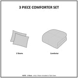 Cotton Jacquard Comforter Set Blush King/Cal King B035128790