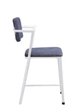 Grey and White Padded Counter Height Chair B062P209230
